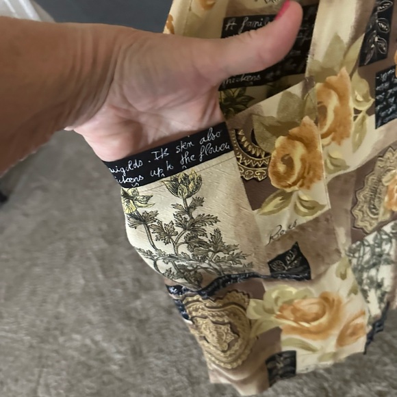 All that Jazz sleeveless brown floral Dress with pockets. Size 11/12 - Picture 4 of 7